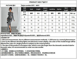 Sexy leopard print two - piece set with fit long dress set - Negative Apparel