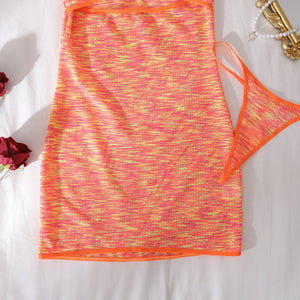 Sexy seaside vacation two - piece fashion and leisure hollow slim - fit hip - wrapped suspender dress - Negative Apparel