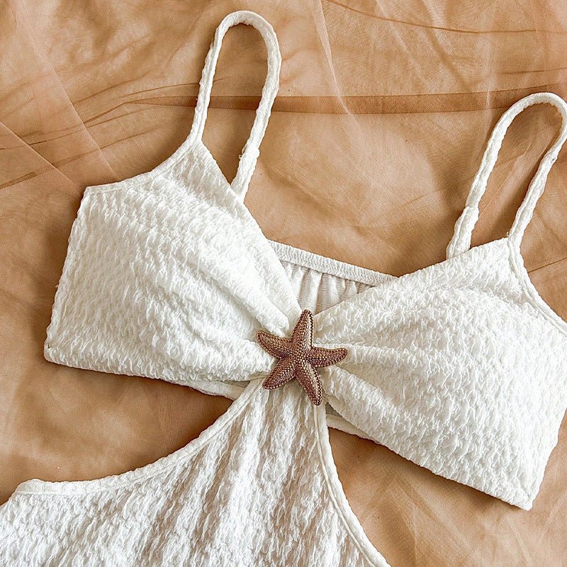 sexy suspender dress 2025 summer beach dress backless slim mid - length dress women - Negative Apparel