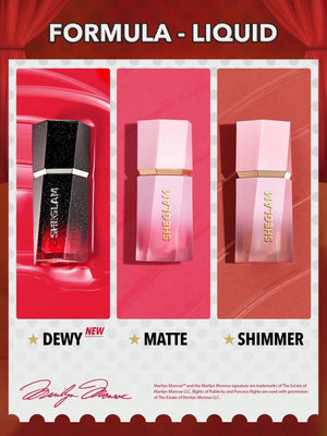 SHEGLAM Color Bloom Dewy Liquid Blush-Hollywood Liquid Blush Liquid Waterproof Long Lasting High Pigment Non-Fading Natural Lasting Glow Lightweight Face Makeup - Negative Apparel