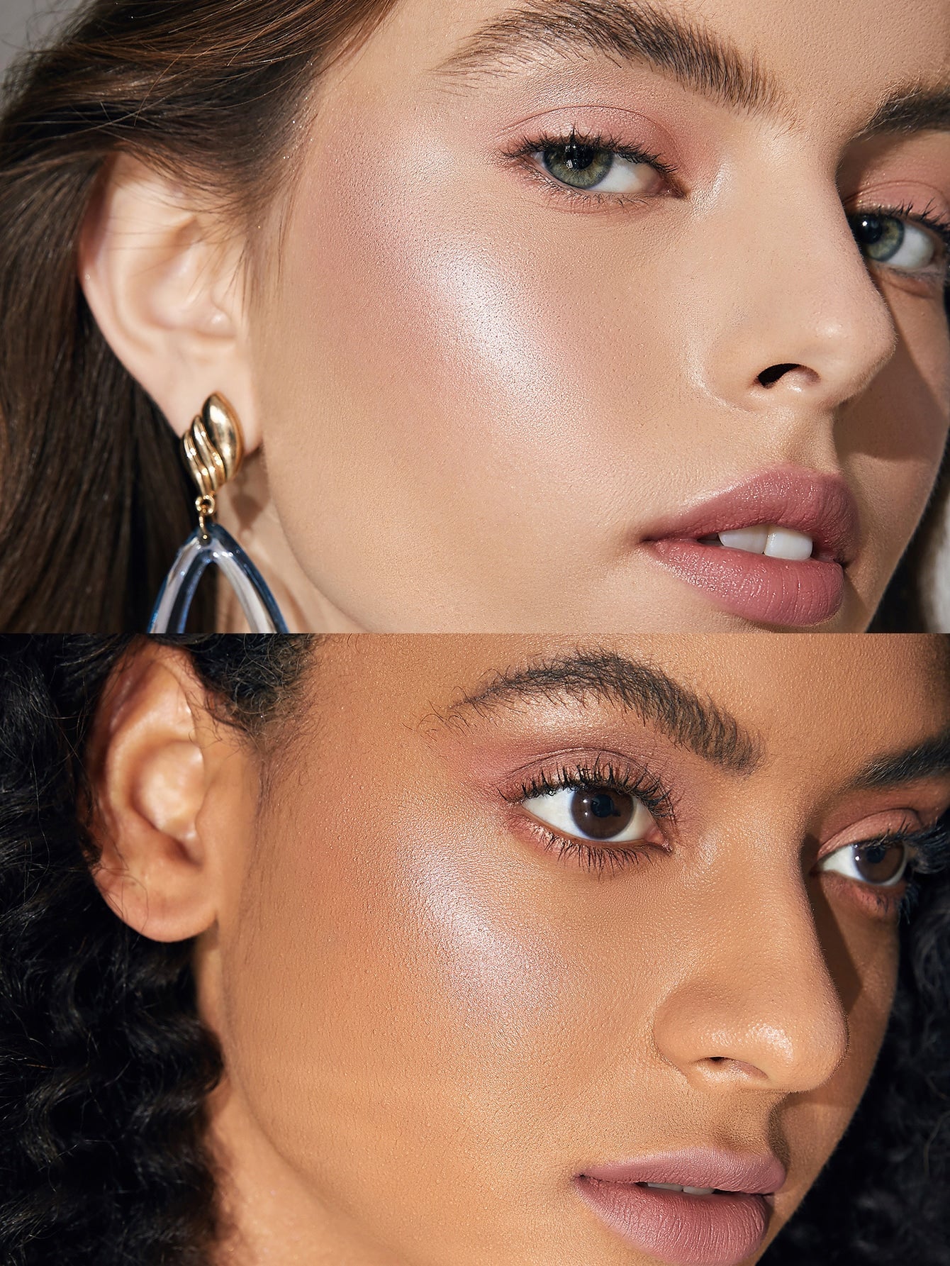 SHEGLAM Cosmic Crystal Mousse Highlighter - Highlighter Powder Shimmer Long Wear Brightening Non-Caking Pink Glow Highlighter - Negative Apparel