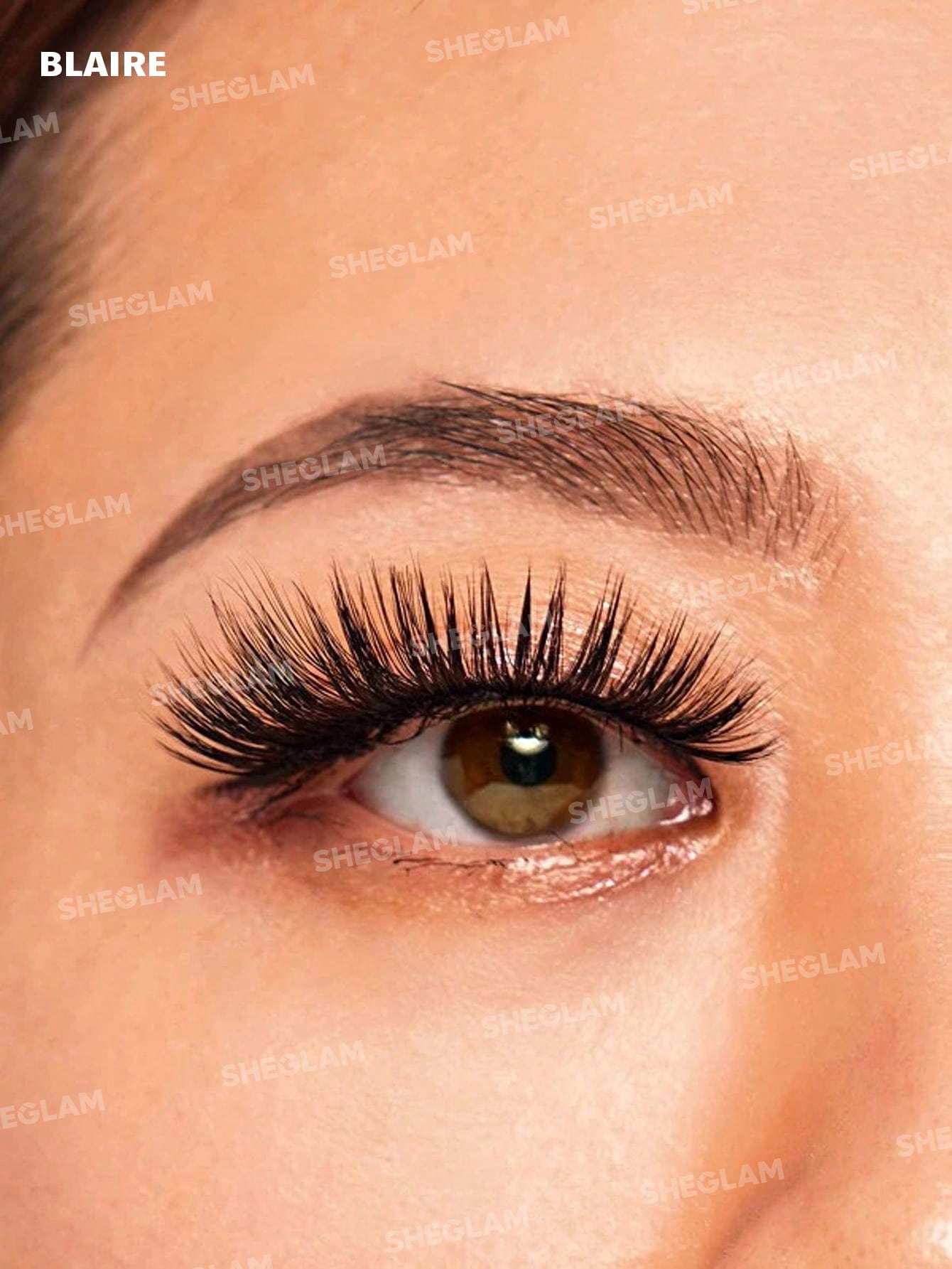 SHEGLAM Girl Next Door Natural False Eyelashes-Blaire 3 Pairs Cat Eye Lashes Lightweight Comfortable Tapered Fuller Longer Thicker False Eyelashes DIY Eyelash Extension Fake Eyelashes Goth Y2K Party Eyelashes - Negative Apparel