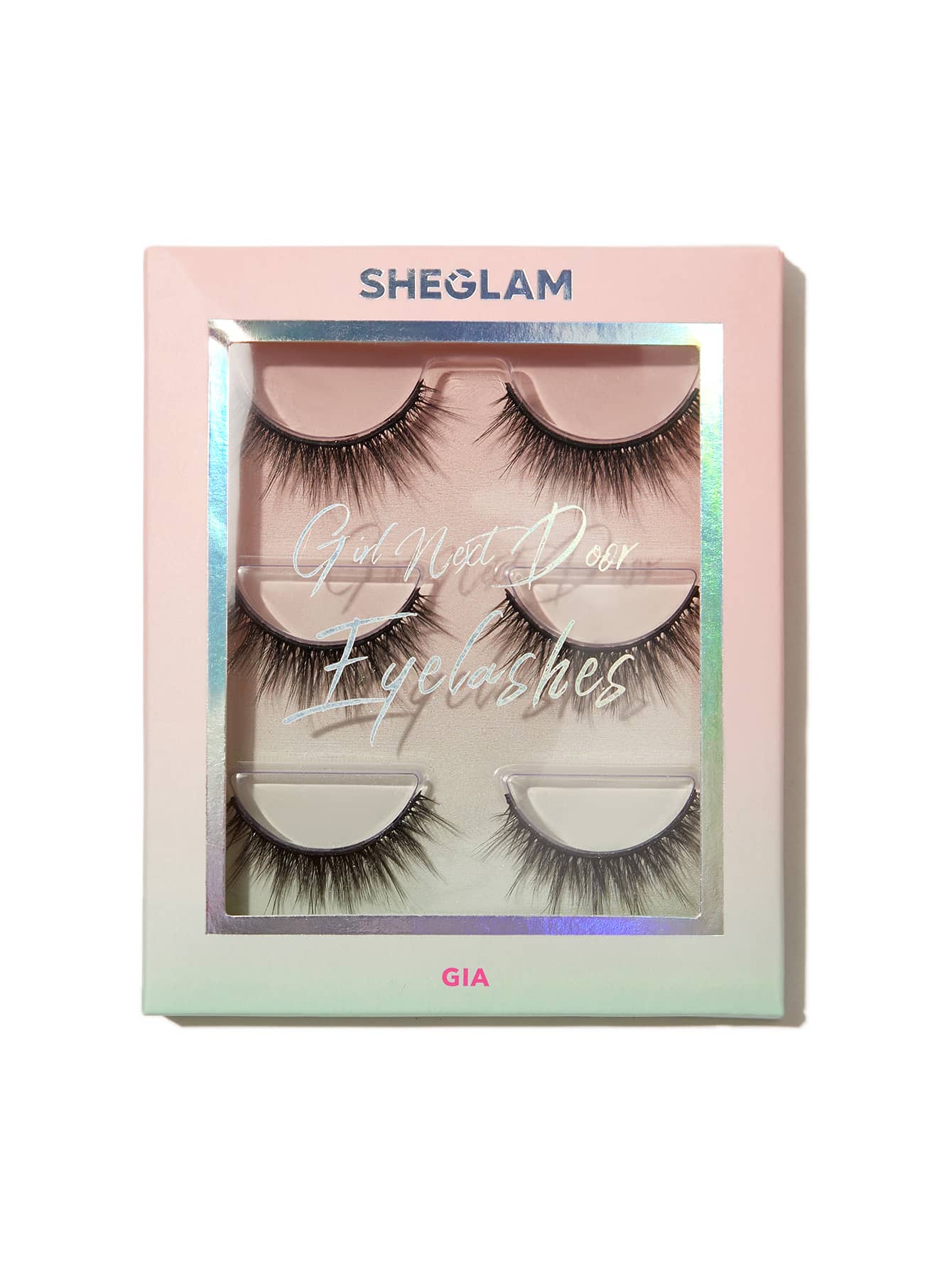 SHEGLAM Girl Next Door Natural False Eyelashes-Gia 3 Pairs Volume Manga Lashes Lightweight Comfortable Tapered Fuller Longer Thicker False Eyelashes DIY Eyelash Extension Fake Eyelashes Y2K Party Eyelashes - Negative Apparel