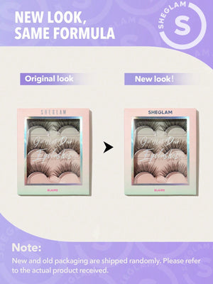 SHEGLAM Girl Next Door Natural False Eyelashes-Jessa 3 Pairs Fluffy Wispy Lightweight Comfortable Tapered Fuller Longer Thicker False Eyelashes DIY Eyelash Extension Natural Fake Eyelashes Y2K Party Eyelashes - Negative Apparel