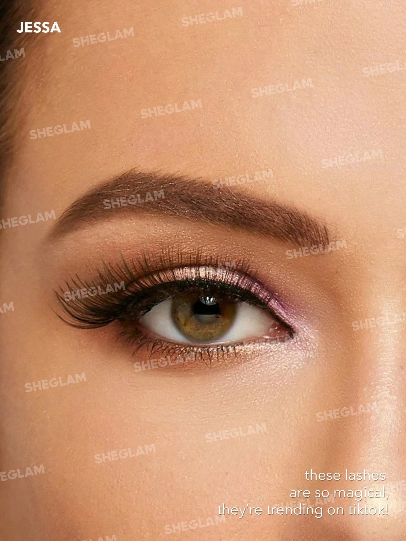 SHEGLAM Girl Next Door Natural False Eyelashes-Jessa 3 Pairs Fluffy Wispy Lightweight Comfortable Tapered Fuller Longer Thicker False Eyelashes DIY Eyelash Extension Natural Fake Eyelashes Y2K Party Eyelashes - Negative Apparel