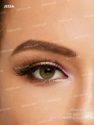 SHEGLAM Girl Next Door Natural False Eyelashes-Jessa 3 Pairs Fluffy Wispy Lightweight Comfortable Tapered Fuller Longer Thicker False Eyelashes DIY Eyelash Extension Natural Fake Eyelashes Y2K Party Eyelashes - Negative Apparel