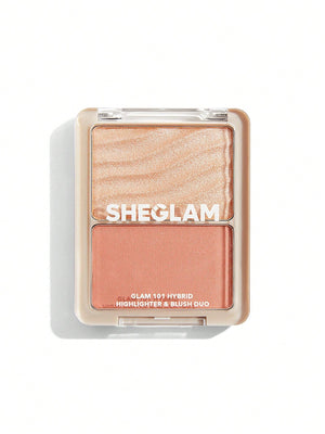 SHEGLAM Glam 101 Hybrid Highlighter & Blush Duo-Seville - Negative Apparel