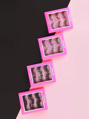 SHEGLAM Late Night Lover Full Volume False Eyelashes-Sydney 3 Pairs Lightweight Comfortable Tapered Natural Fuller Longer Thicker Fake False Eyelashes DIY Eyelash Extension Fake Eyelashes Black Friday Party False Eyelashes - Negative Apparel
