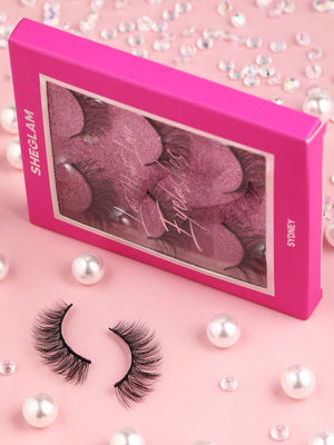 SHEGLAM Late Night Lover Full Volume False Eyelashes-Sydney 3 Pairs Lightweight Comfortable Tapered Natural Fuller Longer Thicker Fake False Eyelashes DIY Eyelash Extension Fake Eyelashes Black Friday Party False Eyelashes - Negative Apparel