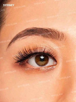 SHEGLAM Late Night Lover Full Volume False Eyelashes-Sydney 3 Pairs Lightweight Comfortable Tapered Natural Fuller Longer Thicker Fake False Eyelashes DIY Eyelash Extension Fake Eyelashes Black Friday Party False Eyelashes - Negative Apparel