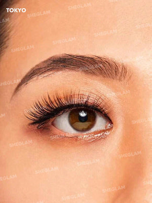 SHEGLAM Late Night Lover Full Volume False Eyelashes-Tokyo 3 Pairs Lightweight Comfortable Tapered Natural Fuller Longer Thicker Fake False Eyelashes DIY Eyelash Extension Eyelashes Black Friday Party False Eyelashes - Negative Apparel