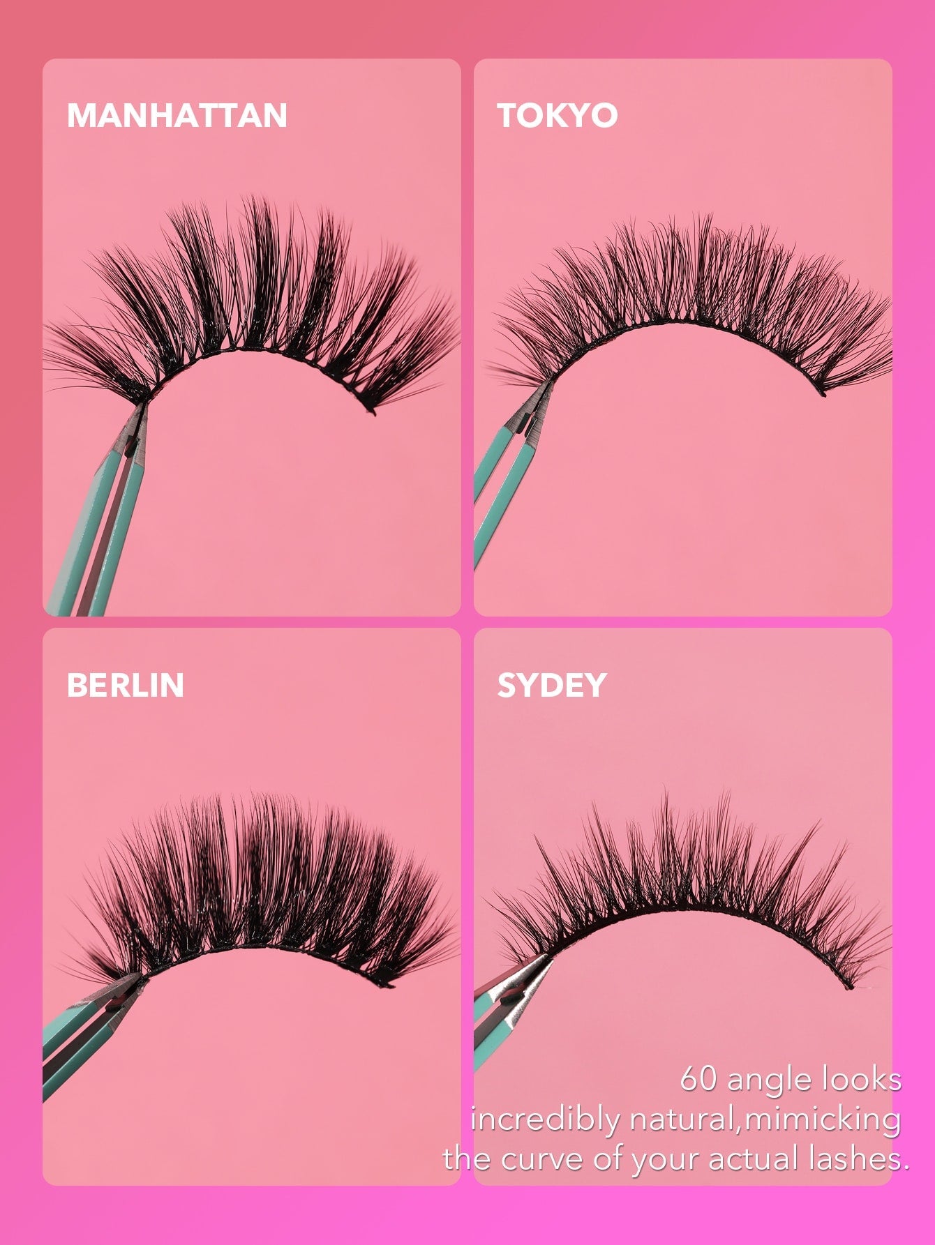 SHEGLAM Late Night Lover Full Volume False Eyelashes-Tokyo 3 Pairs Lightweight Comfortable Tapered Natural Fuller Longer Thicker Fake False Eyelashes DIY Eyelash Extension Eyelashes Black Friday Party False Eyelashes - Negative Apparel