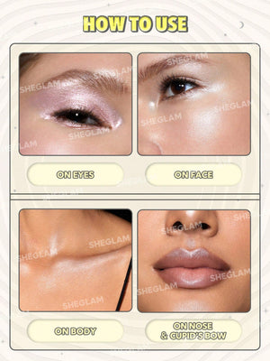 SHEGLAM Lunar Glow Highlighter-Heart Galaxy - Negative Apparel