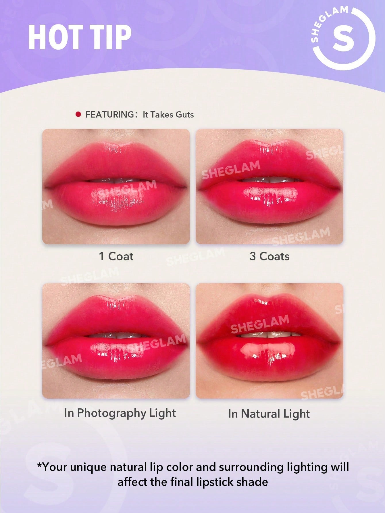 SHEGLAM Mirror Kiss High-Shine Lipstick-High Key - Negative Apparel
