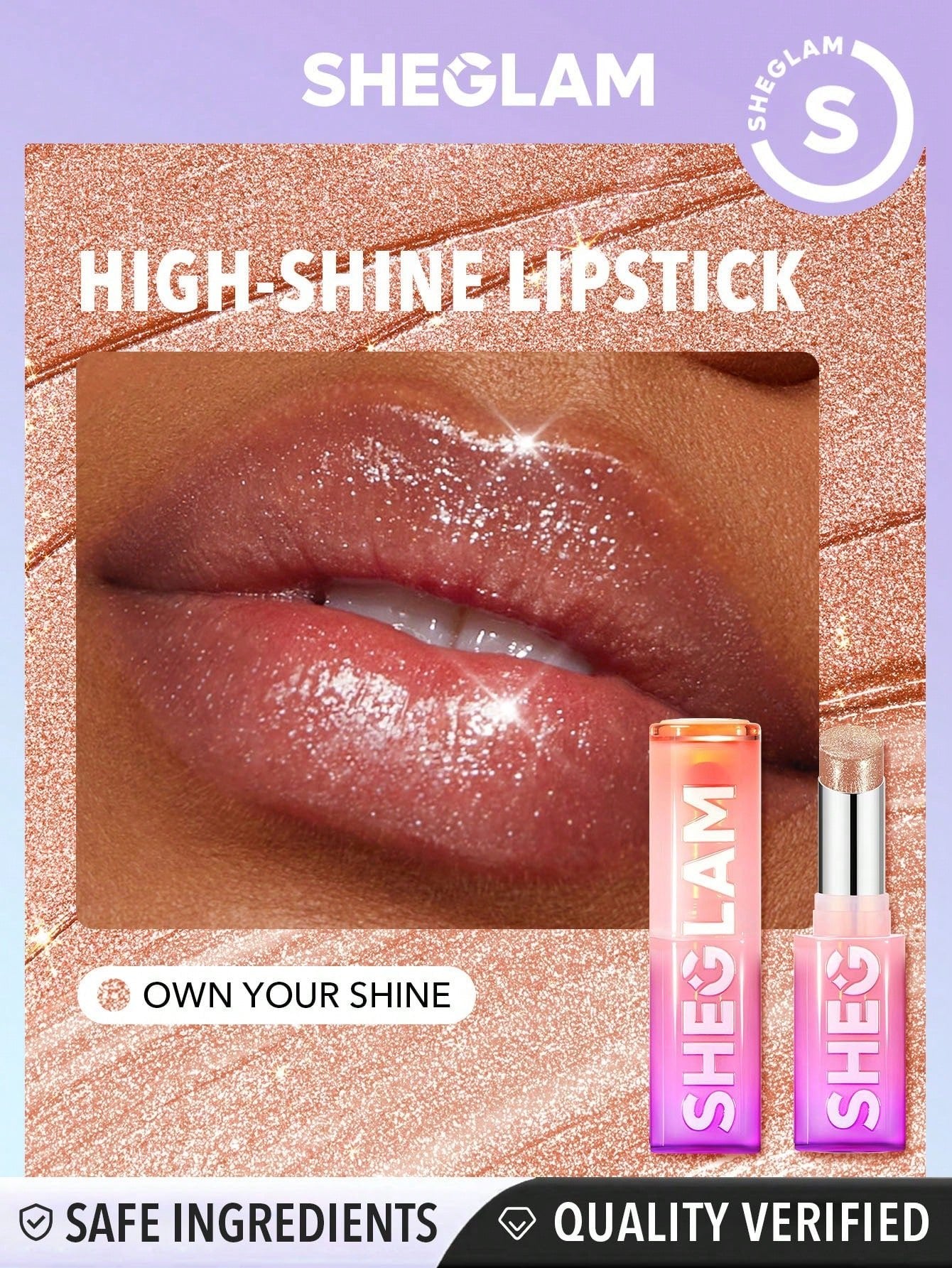 SHEGLAM Mirror Kiss High-Shine Lipstick-Own Your Shine - Negative Apparel