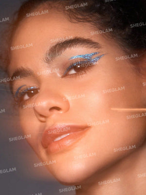 SHEGLAM Party Glitter Liner-Disco Ball Liquid Eyeshadow Gel Silver High Shine Long Lasting Highly Pigmented Long Wear Liquid Liner - Negative Apparel