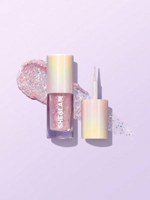 SHEGLAM Party Glitter Liner-Disco Ball Liquid Eyeshadow Gel Silver High Shine Long Lasting Highly Pigmented Long Wear Liquid Liner - Negative Apparel