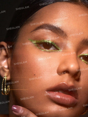 SHEGLAM Party Glitter Liner-Disco Ball Liquid Eyeshadow Gel Silver High Shine Long Lasting Highly Pigmented Long Wear Liquid Liner - Negative Apparel