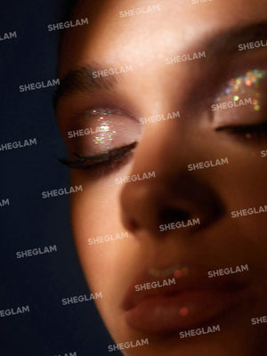 SHEGLAM Party Glitter Liner-Disco Ball Liquid Eyeshadow Gel Silver High Shine Long Lasting Highly Pigmented Long Wear Liquid Liner - Negative Apparel