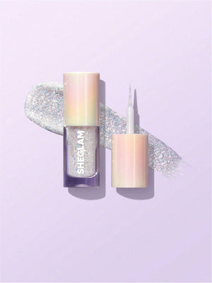SHEGLAM Party Glitter Liner-Disco Ball Liquid Eyeshadow Gel Silver High Shine Long Lasting Highly Pigmented Long Wear Liquid Liner - Negative Apparel
