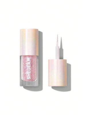 SHEGLAM Party Glitter Liner-Disco Ball Liquid Eyeshadow Gel Silver High Shine Long Lasting Highly Pigmented Long Wear Liquid Liner - Negative Apparel