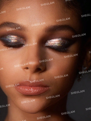 SHEGLAM Party Glitter Liner-Disco Ball Liquid Eyeshadow Gel Silver High Shine Long Lasting Highly Pigmented Long Wear Liquid Liner - Negative Apparel