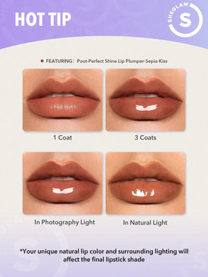 SHEGLAM Pout-Perfect Shine Lip Plumper OT - Negative Apparel