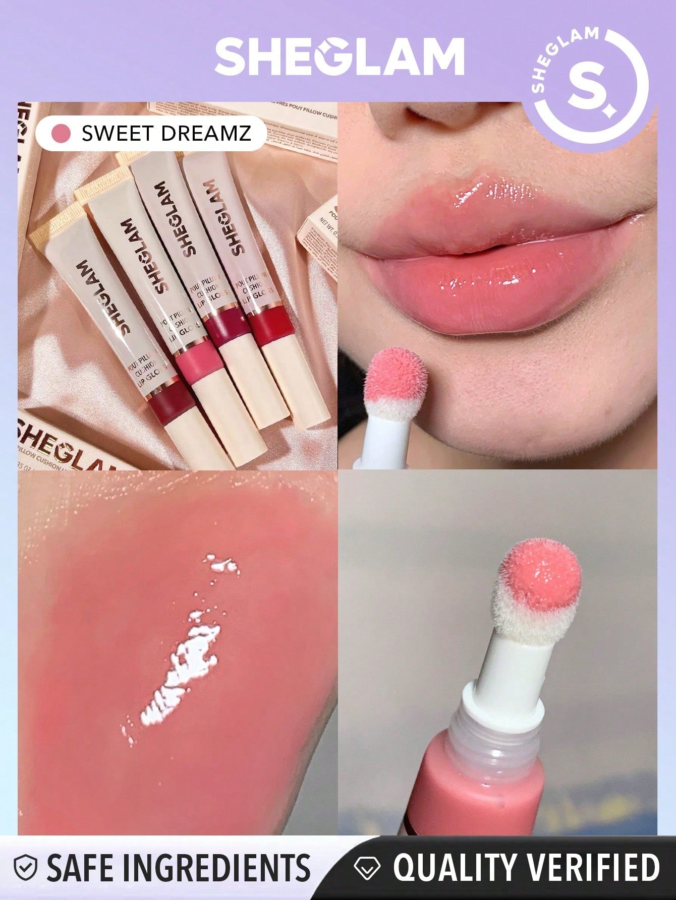 SHEGLAM Pout Pillow Cushion Lip Gloss - Negative Apparel