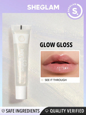 SHEGLAM Power Bouquet Lip Gloss -Power Petals Shiny Tinted Moisturizing Lip Gloss Plumping Non-Sticky Lip Oil Repairing Cherry Blossom Extract Lip Care - Negative Apparel