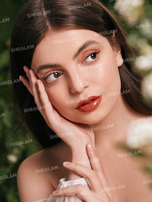 SHEGLAM Power Bouquet Lip Gloss -Power Petals Shiny Tinted Moisturizing Lip Gloss Plumping Non-Sticky Lip Oil Repairing Cherry Blossom Extract Lip Care - Negative Apparel