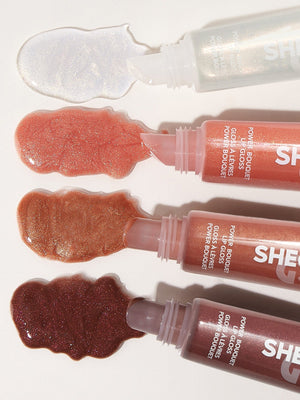 SHEGLAM Power Bouquet Lip Gloss -Power Petals Shiny Tinted Moisturizing Lip Gloss Plumping Non-Sticky Lip Oil Repairing Cherry Blossom Extract Lip Care - Negative Apparel