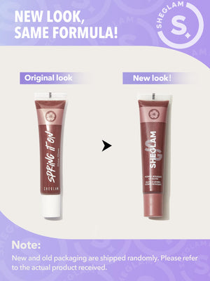 SHEGLAM Power Bouquet Lip Gloss -Power Petals Shiny Tinted Moisturizing Lip Gloss Plumping Non-Sticky Lip Oil Repairing Cherry Blossom Extract Lip Care - Negative Apparel