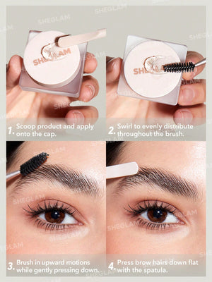 SHEGLAM Set Me Up Brow Hold-Crystal Clear Waterproof Eyebrow Gel - Negative Apparel