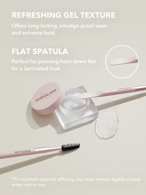 SHEGLAM Set Me Up Brow Hold-Crystal Clear Waterproof Eyebrow Gel - Negative Apparel