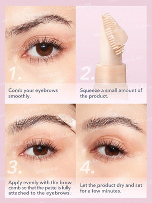 SHEGLAM Set Me Up Brow Hold-Crystal Clear Waterproof Eyebrow Gel - Negative Apparel