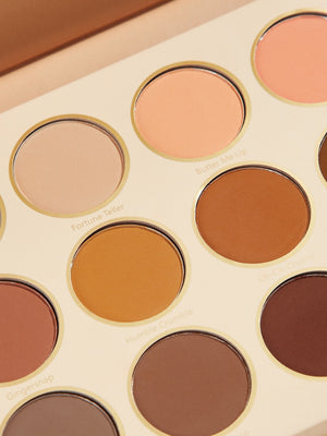 SHEGLAM Smart Cookie Palette 12-Clolor Shimmer Matte Eyeshadow Palette Warm Brown Smoky Eyes Long Lasting Ultra Pigmented Soft Smooth Blendable Eyeshadow - Negative Apparel