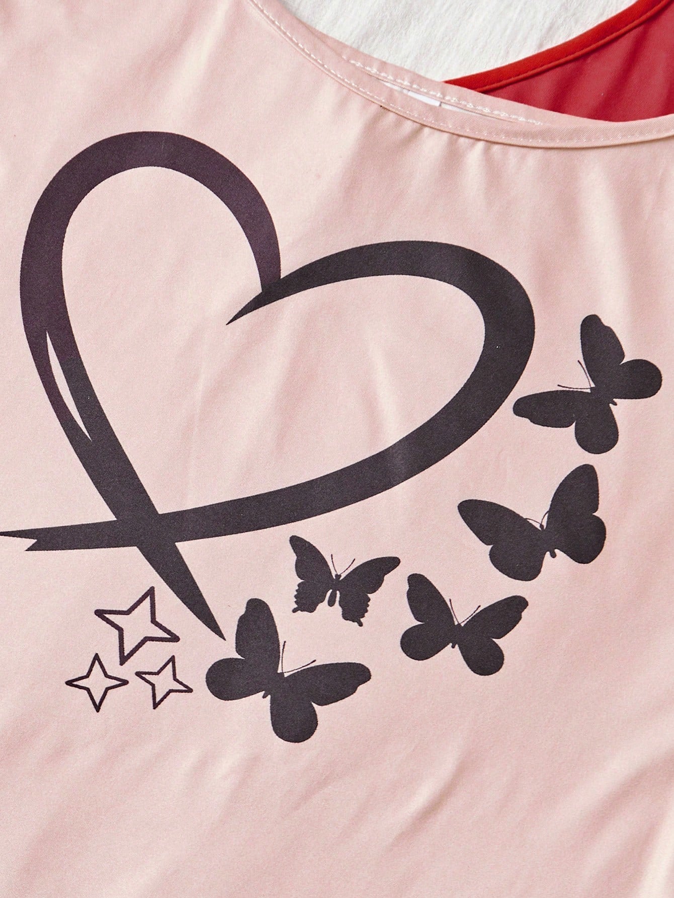 SHEIN 3pcs Plus Size Printed Camisole & Shorts Pajama Set - Negative Apparel