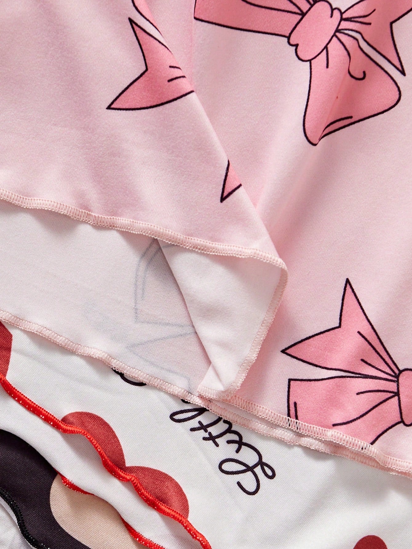 SHEIN 3pcs Plus Size Printed Camisole & Shorts Pajama Set - Negative Apparel