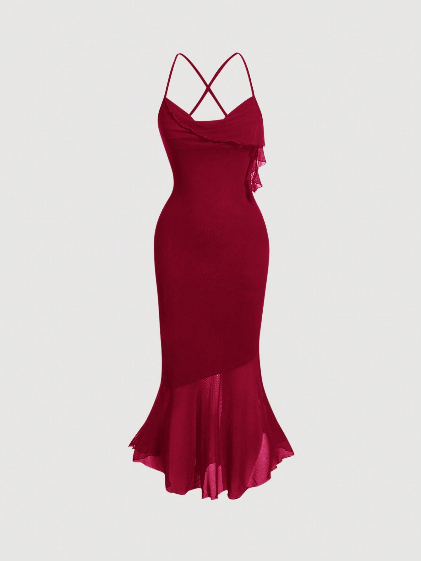 sachin and babi light blue dress Black open back tie halter dress SHEIN main image 0