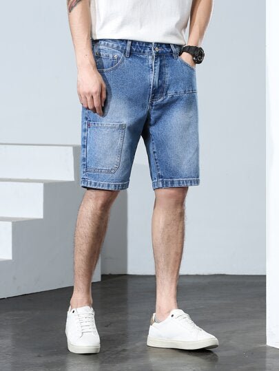 SHEIN Mens Denim Shorts - Negative Apparel