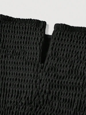 SHEIN MOD Ladies' Solid Color Square Neck Sleeveless Dress FD - Negative Apparel