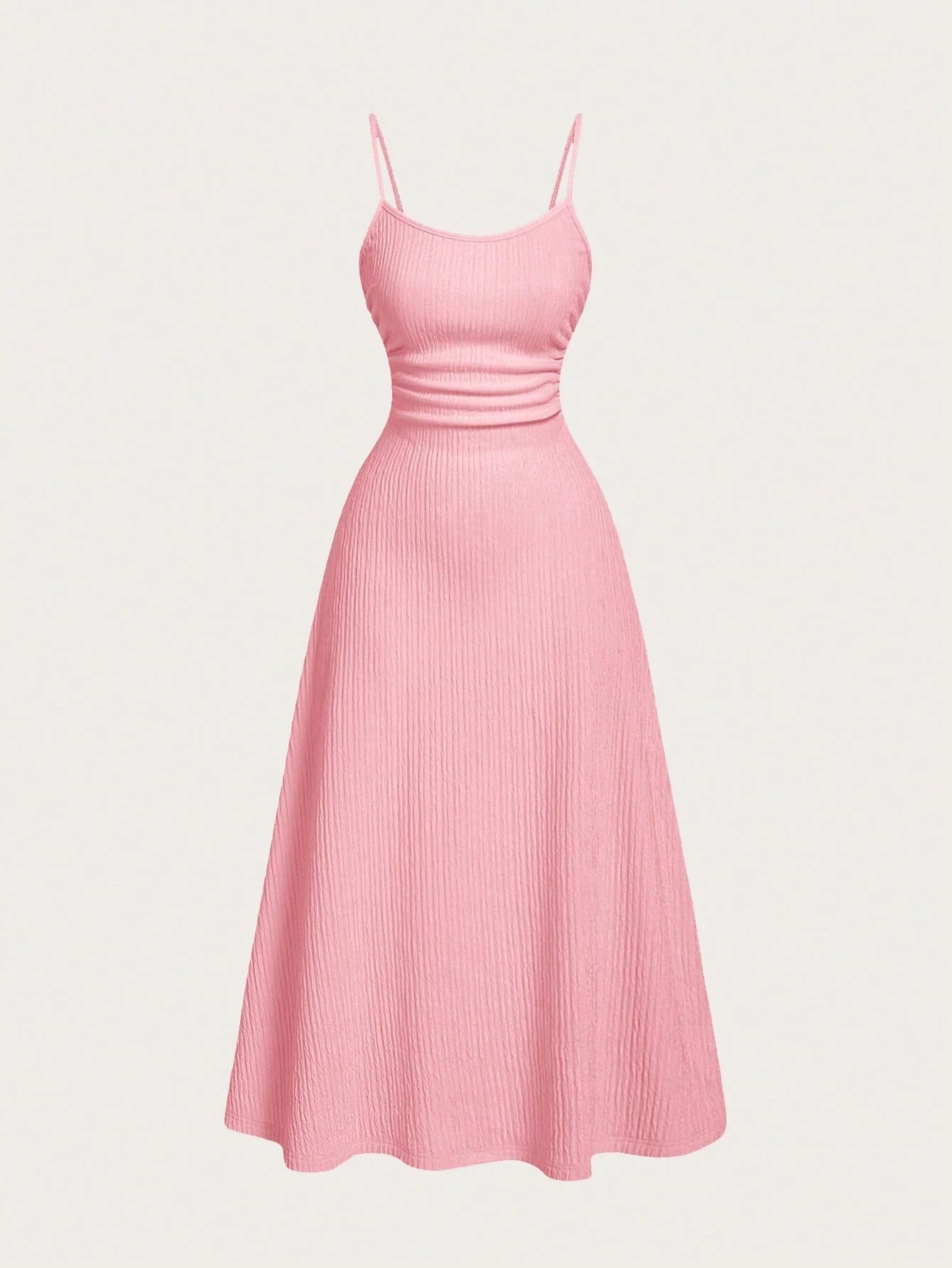 SHEIN MOD Minimalist & Versatile Romantic Women Camisole Dress Pink, Wedding Guest Dress - Negative Apparel