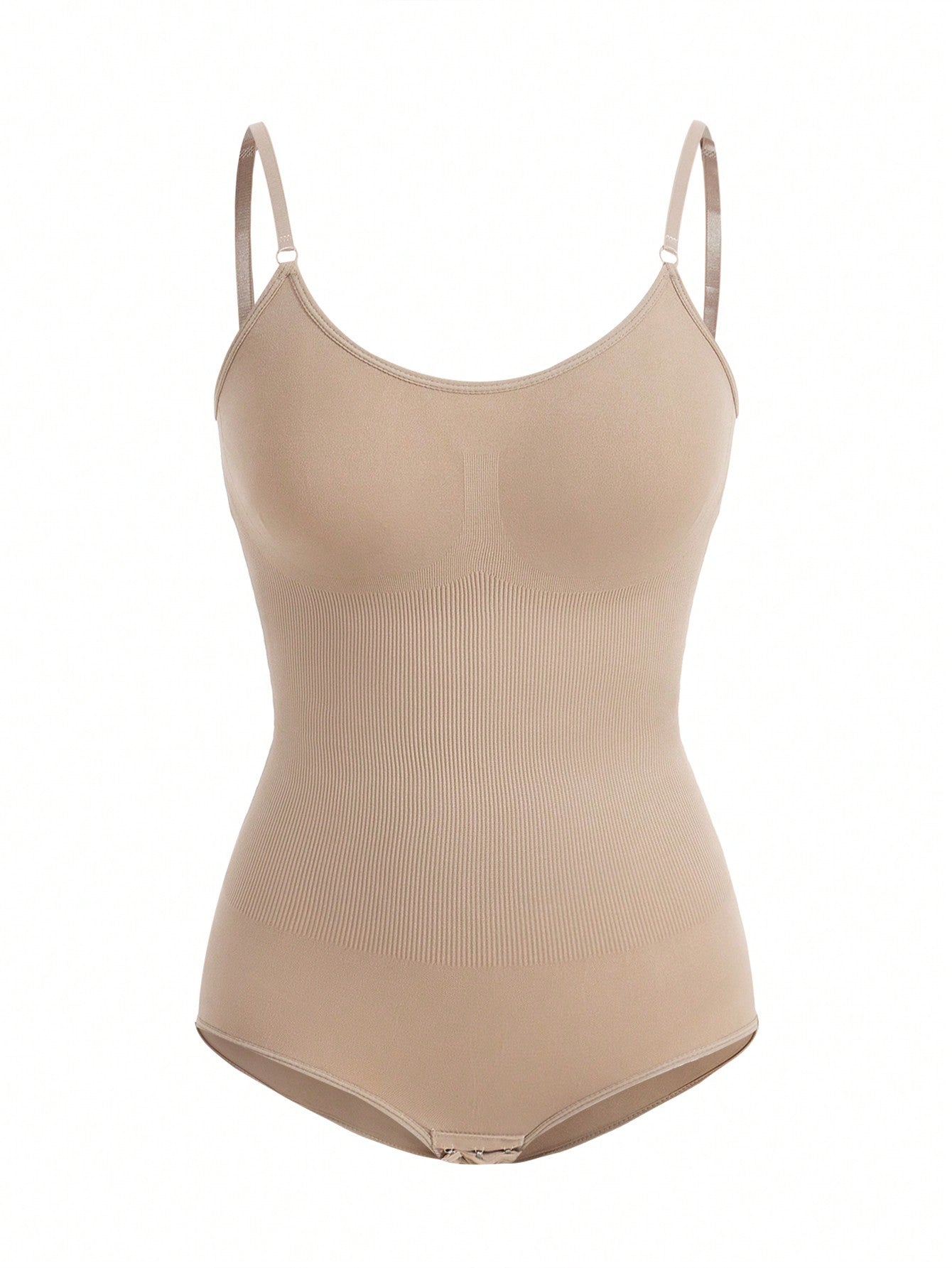 SHEIN SHAPE Solid Shapewear Bodysuit - Negative Apparel
