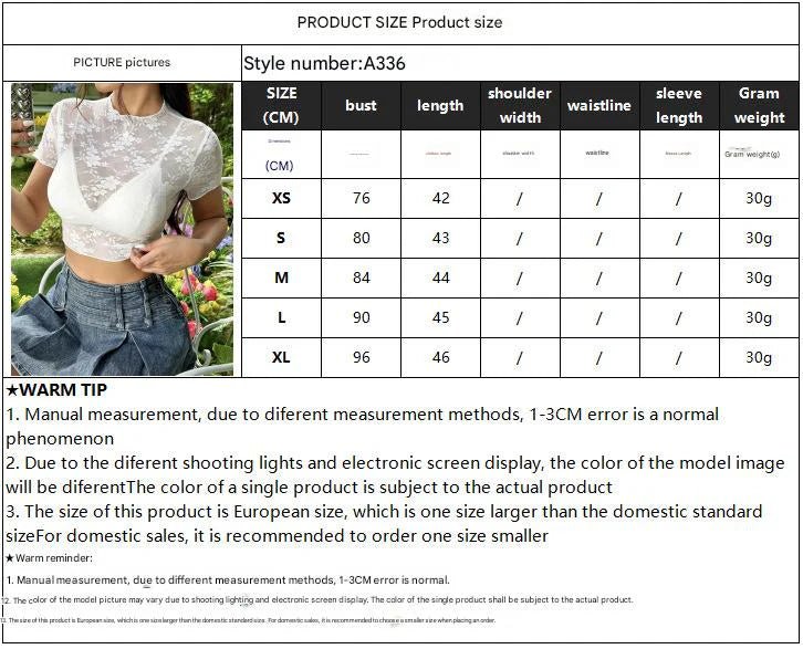 Short - sleeved lace bank flower fungus edge short T-shirt thin top women's clothing - Negative Apparel