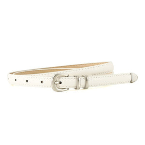 Simple Buckle Thin Women Belt - Negative Apparel
