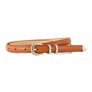 Simple Buckle Thin Women Belt - Negative Apparel
