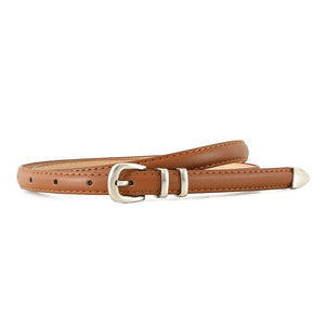 Simple Buckle Thin Women Belt - Negative Apparel