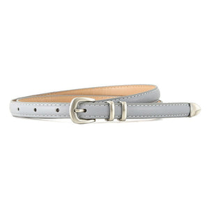 Simple Buckle Thin Women Belt - Negative Apparel