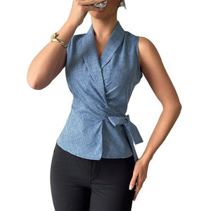 Slim strap shirt cardigan women's top - Negative Apparel