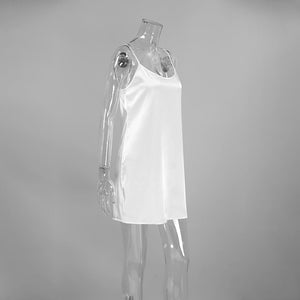 sling satin nightdress two - piece feather long - sleeved nightgown - Negative Apparel